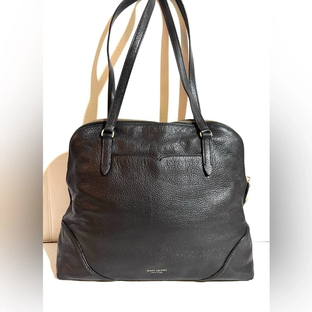 Kate spade Black pebbled Leather Tote Bag